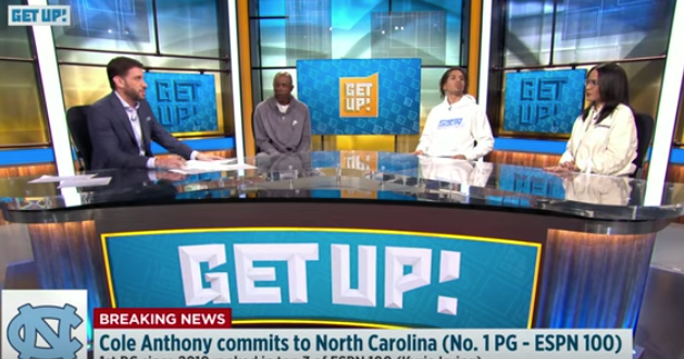 Sportscenter Interview With Cole Anthony And His Parents