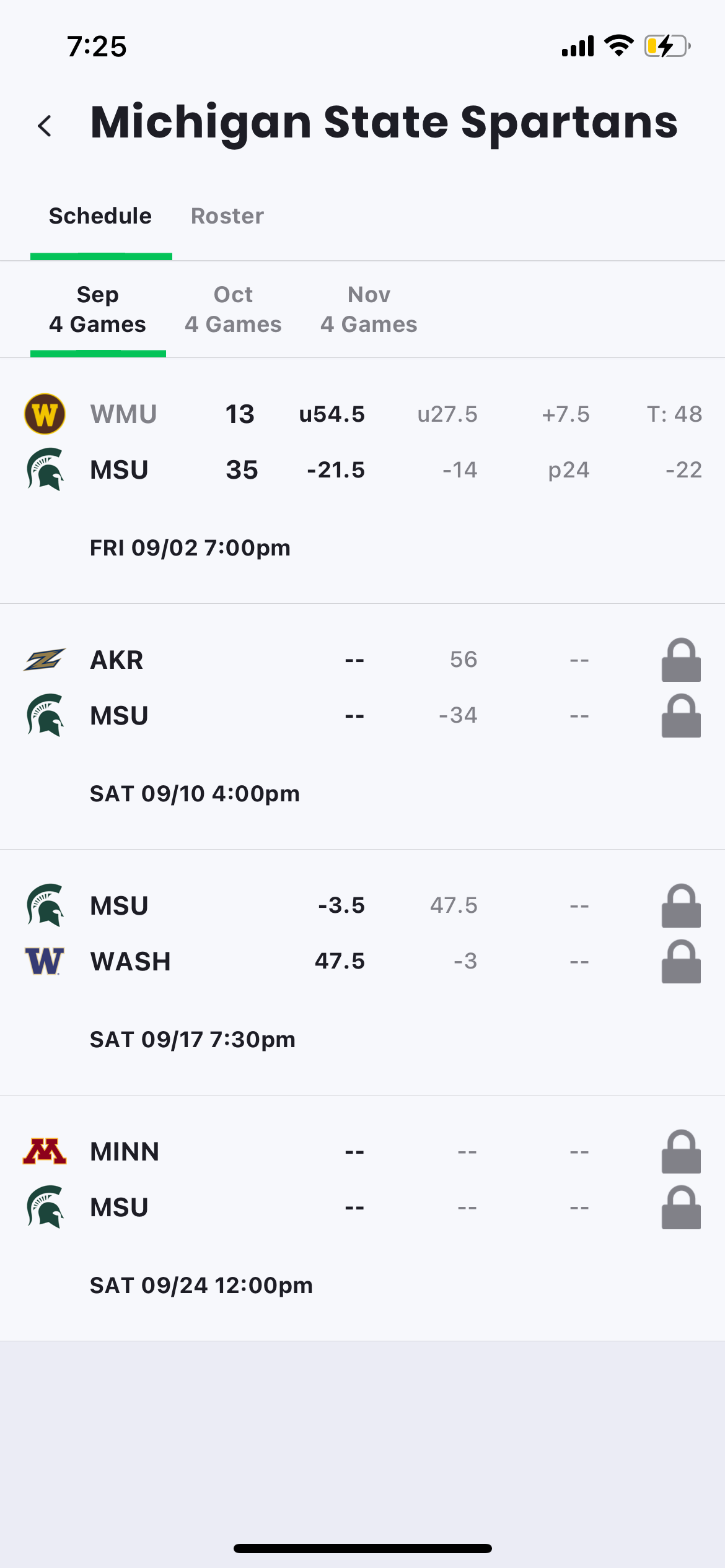 What time is the Akron game?
