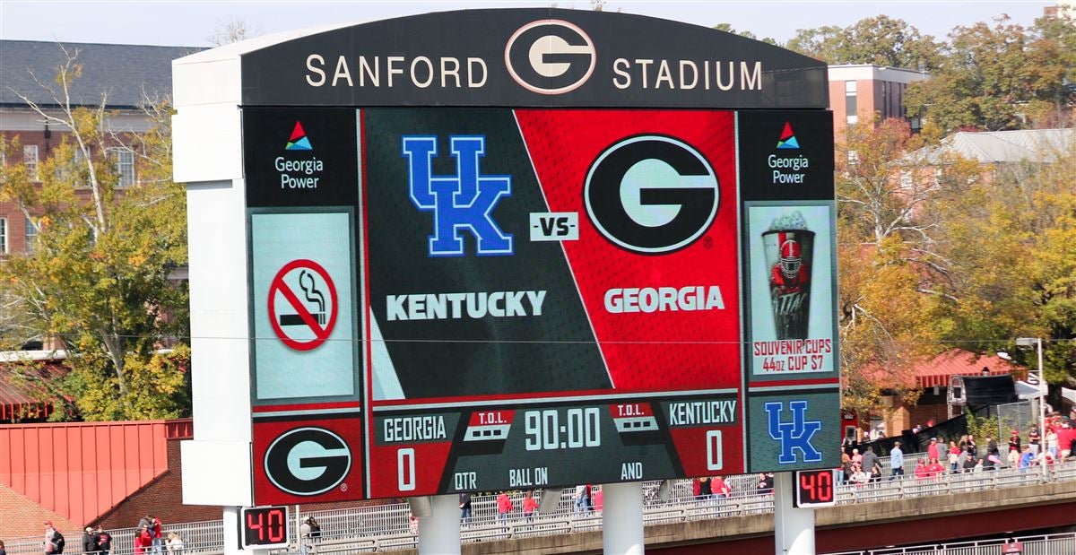 Georgia Football Live Updates Scores Highlights Vs Kentucky
