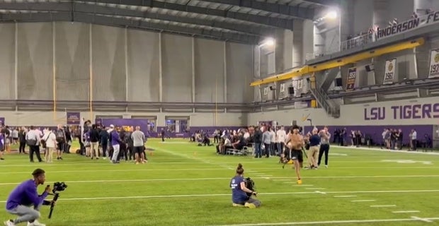 LSU CB Derek Stingley Jr. runs 4.37 40-yard dash, proves he's over foot  injury