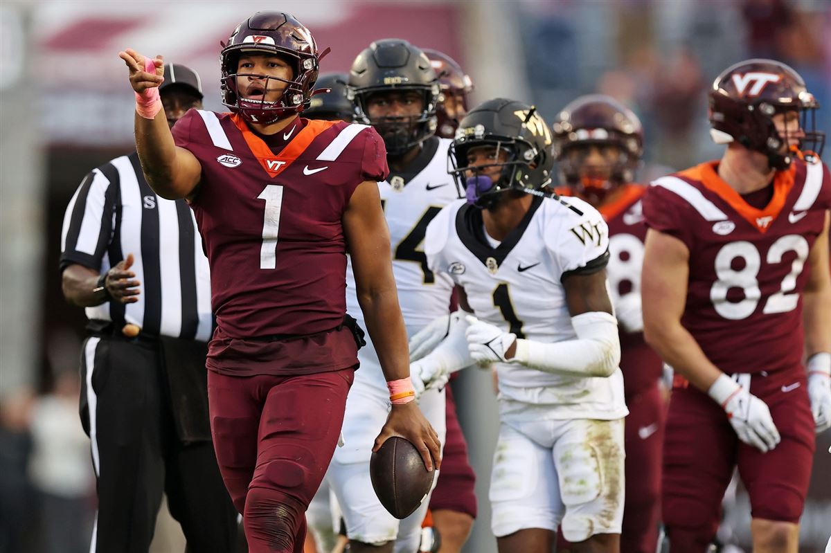 Virginia Tech QB Kyron Drones is growing into the QB1 designation