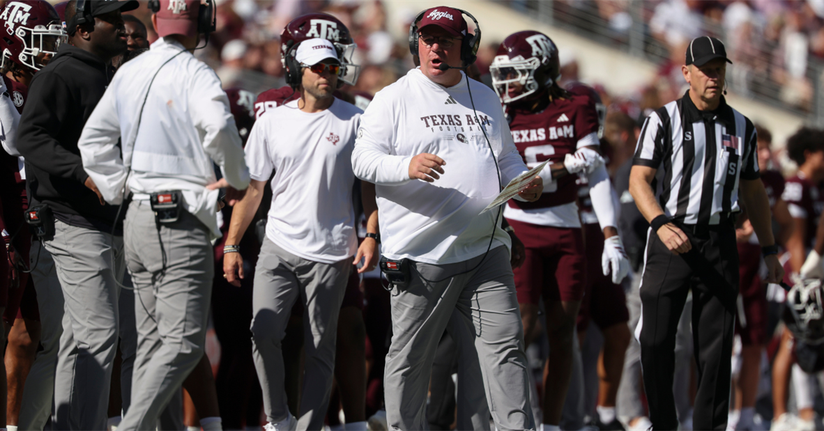 Everything head coach Mike Elko said after Texas A&M's 27-point ...