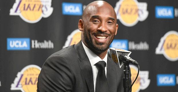 Closeup casual portrait of Los Angeles Lakers Kobe Bryant in car