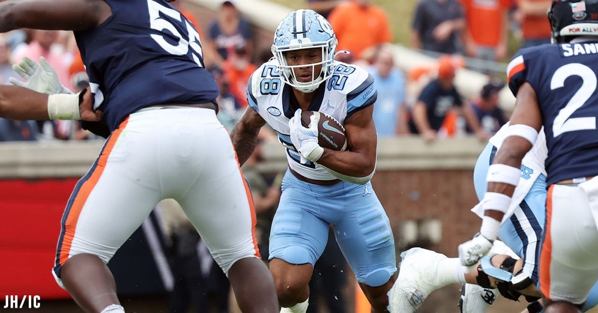 Omarion Hampton Climbs UNC Rushing Chart Through Tireless Work