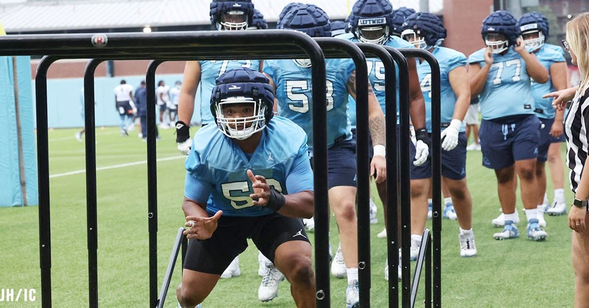 North Carolina's Offensive Line Taking On ‘Different Personality’ North Carolina's Offensive Line Taking On ‘Different Personality’