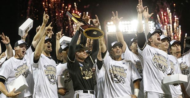 The top 30 college baseball programs during the most recent five seasons,  No. 1 through 10