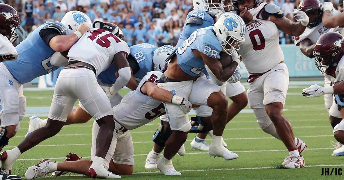 Omarion Hampton Provides Bruising Security Blanket for UNC Football