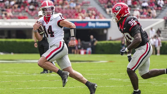 Georgia's Red team tames Black team in 27-17 G-Day victory