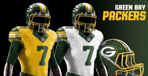 green bay packers new uniforms