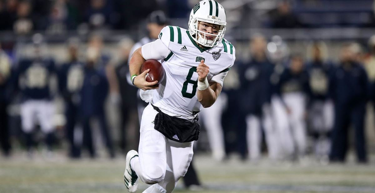 A versatile talent at Ohio, Nathan Rourke eyes promising football