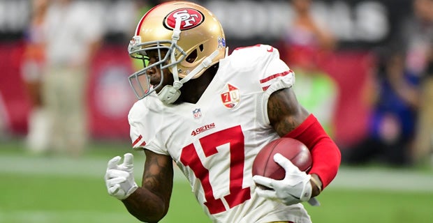 Buffalo Bills wide receiver Jeremy Kerley catches a pass during practice at  the NFL football team's training camp in Pittsford, N.Y., Friday, July 27,  2018. (AP Photo/Adrian Kraus Stock Photo - Alamy