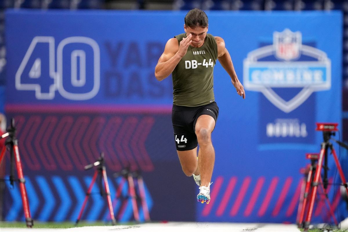 Utah safety Cole Bishop impresses at the NFL Scouting Combine