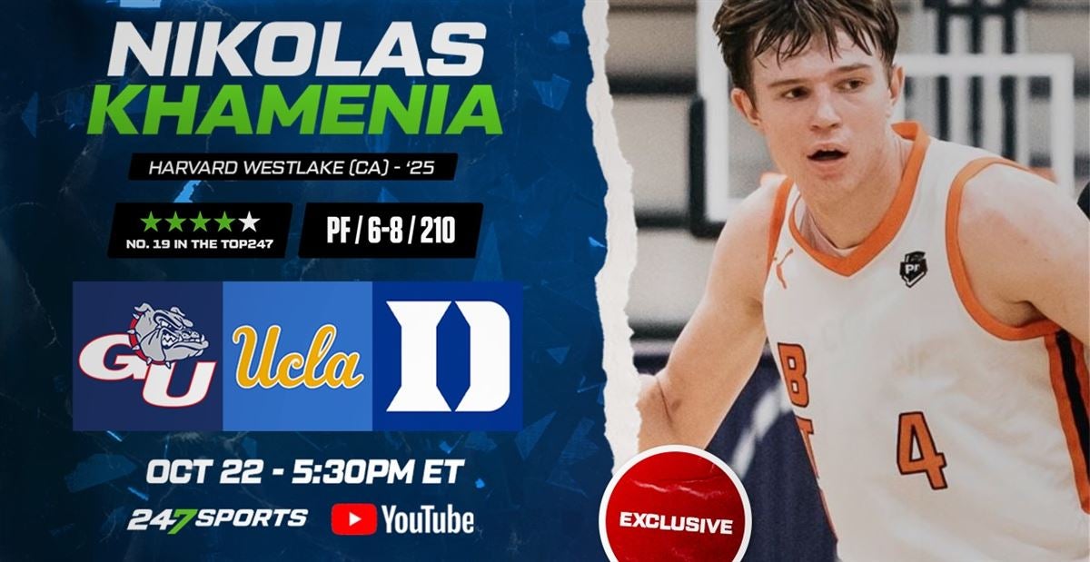 No. 19-ranked Nik Khamenia To Announce On Tuesday Between Duke, UCLA ...