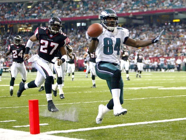 Photo: FREDDIE MITCHELL OF THE PHILADELPHIA EAGLES AT SUPERBOWL XXXIX -  SBP2005020639 