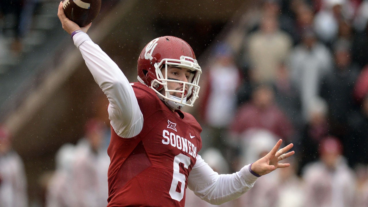 Lot Detail - 2015 Baker Mayfield Game Used Oklahoma Sooners White Jersey  Photo Matched To 4 Games