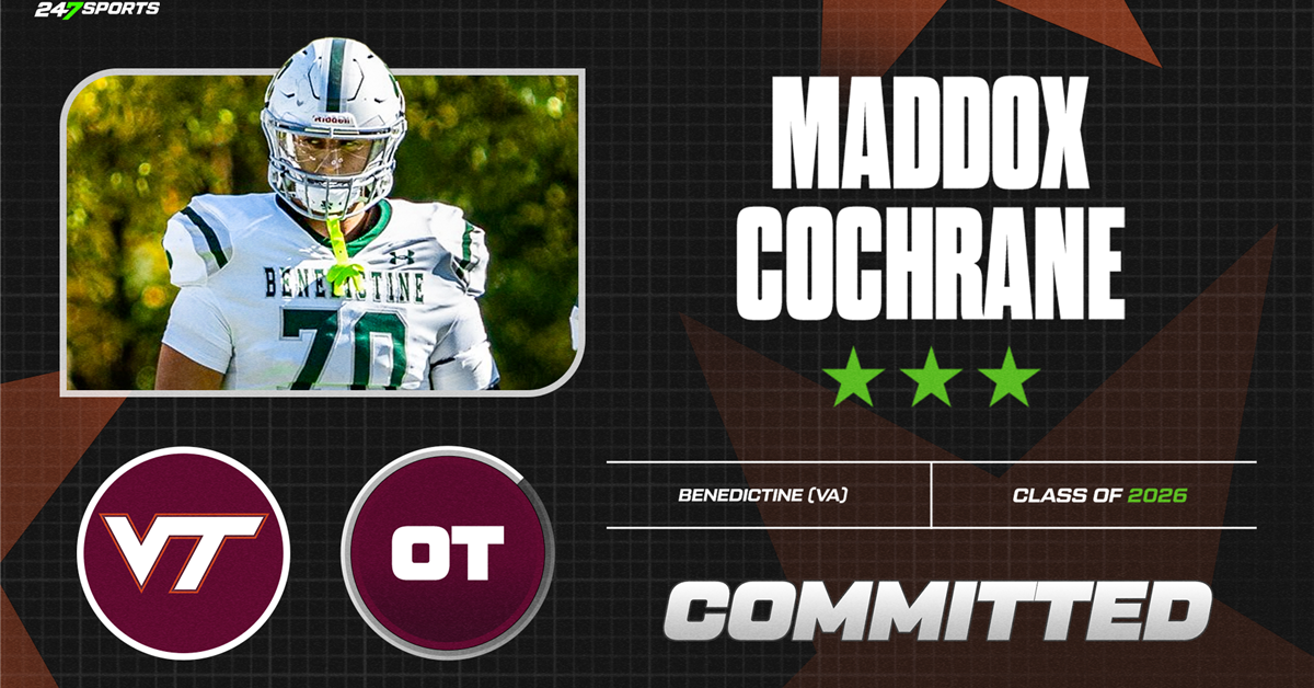 OT Maddox Cochrane completes flip from Wisconsin to Virginia Tech