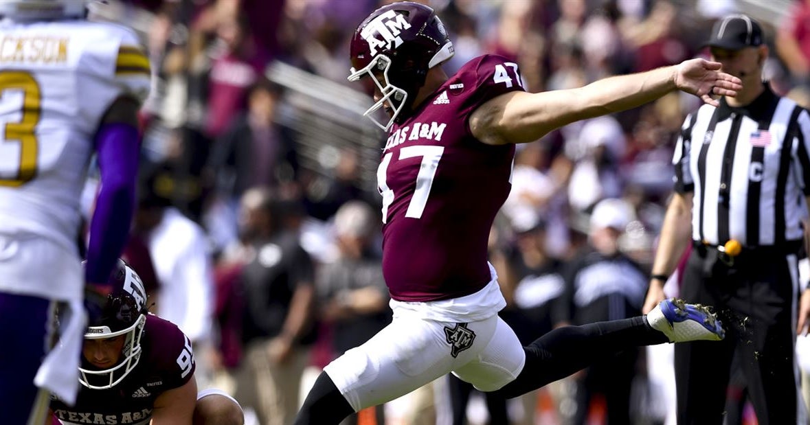 Texas A&M kicker Seth Small headed to the NFL