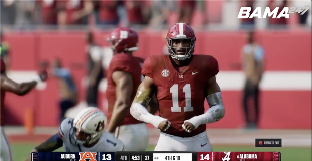 EA College Football 25 Sim: Alabama vs. Auburn
