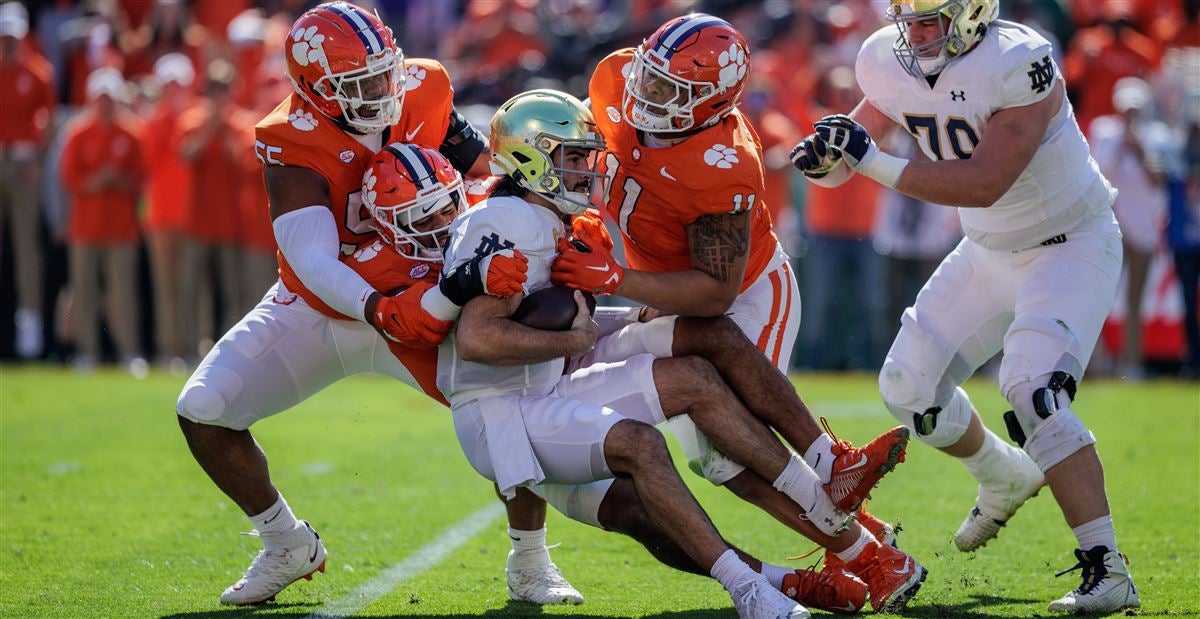 Clemson Snap Counts Vs. Notre Dame