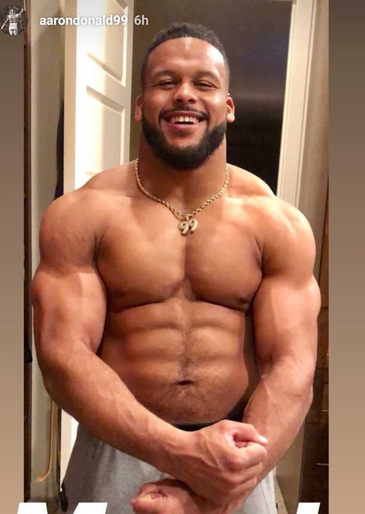 Aaron donald shirtless