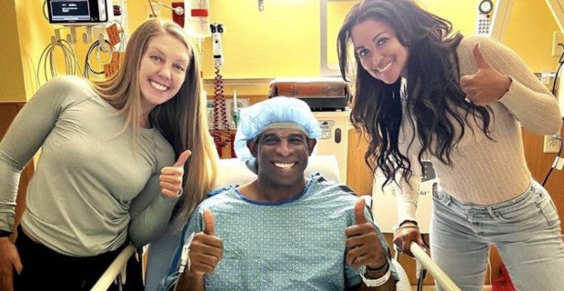 Deion Sanders' fiancée gives update following his surgery