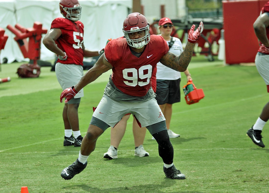 Raekwon Davis Alabama Strong Side Defensive End