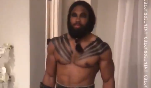 Myles Garrett dresses up as Khal Drogo for Game of Throne finale