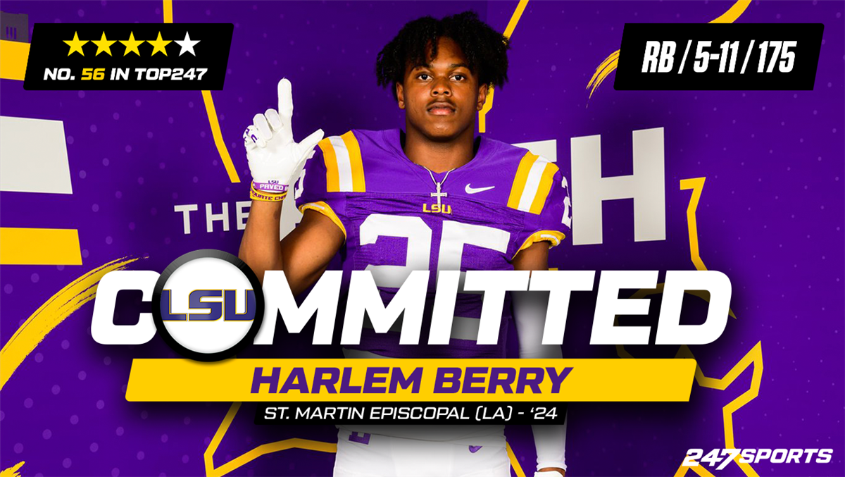 LSU Adds Five-star RB Harlem Berry To 2025 Class