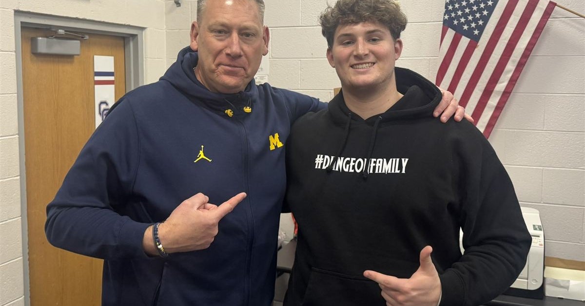 Michigan and new OL coach Jim Harding making Top247 OL Jackson Roper a ...