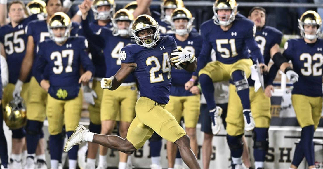 Watch: Notre Dame’s Jadarian Price Dissects his 99-yard Kickoff Return ...