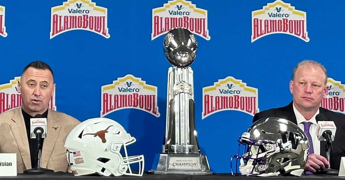 Steve Sarkisian and Kalen DeBoer talk to the media one last time before Thursday night's Alamo Bowl