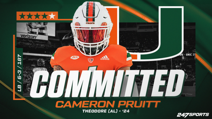 4-star LB Cameron Pruitt commits to Miami