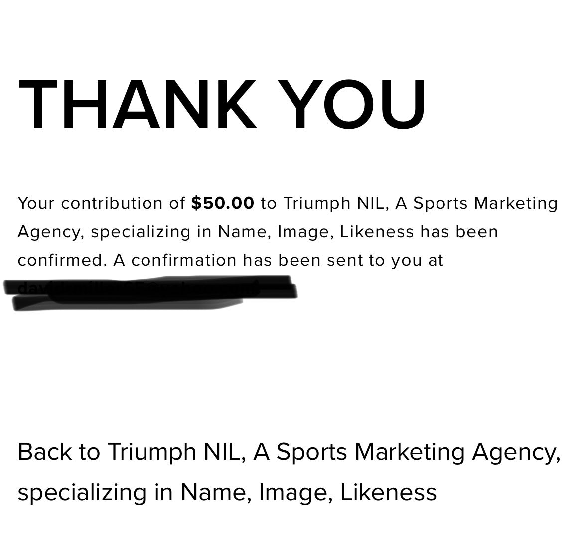 Triumph Nil Campaign Invest To Win