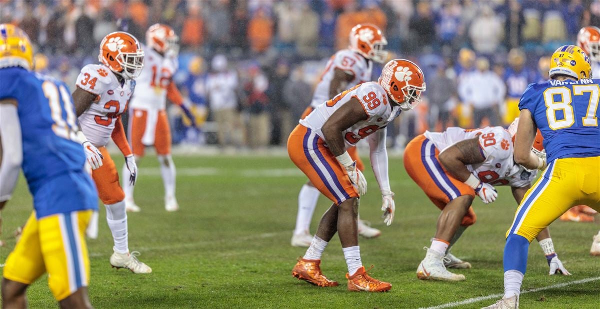 99 Men's Clelin Ferrell Clemson Tigers Jersey Orange ACC Six of