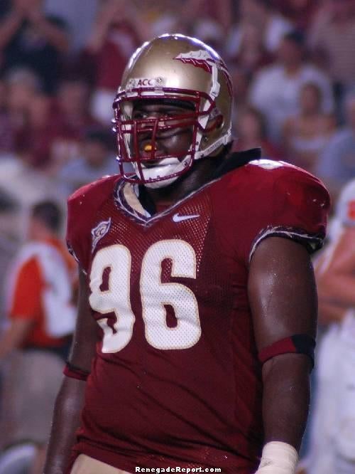 ANDRE FLUELLEN FLORIDA ST. SEMINOLES SIGNED 8X10 PHOTO