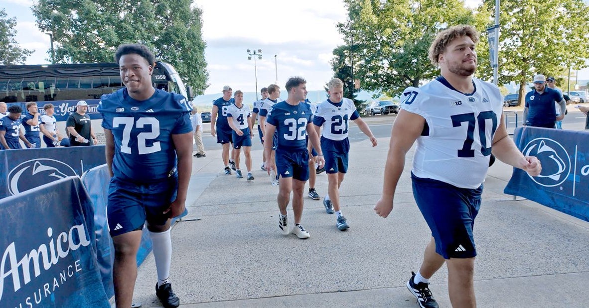 Penn State football team arrival: adidas jerseys' Beaver Stadium debut
