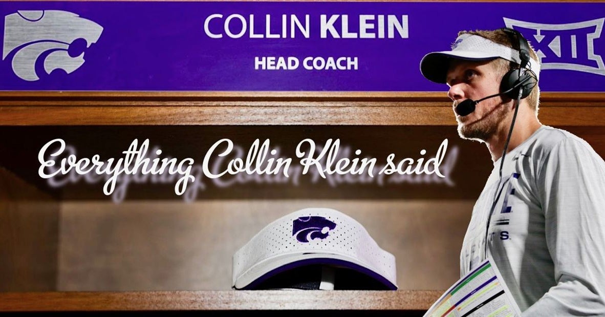 Everything Collin Klein said following the Sunflower Showdown