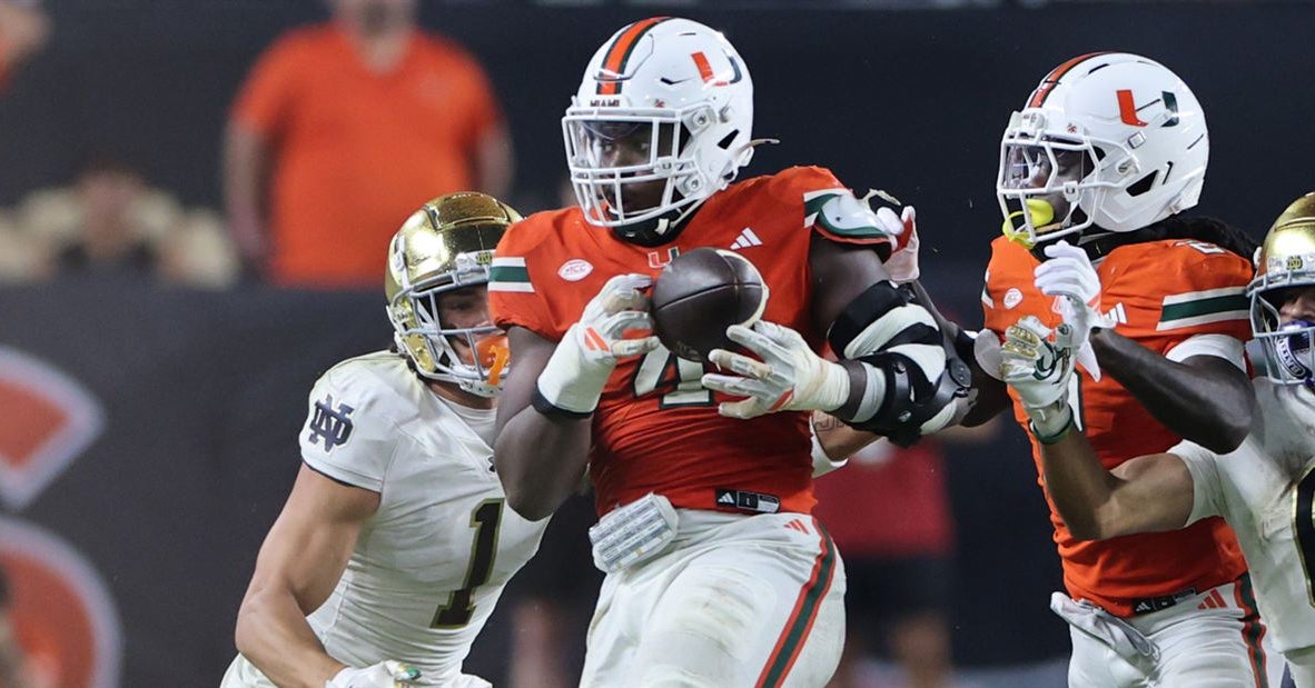 PFF Grades: The top ten Miami Hurricanes in the win over Notre Dame