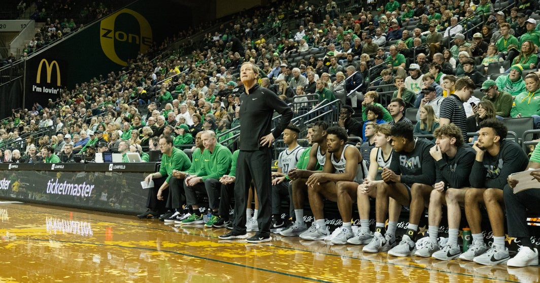 Dana Altman working the rotation minutes ahead of trip to the Bay Area