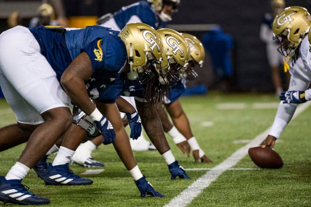 Georgia Tech Adidas Football Student Athlete #55 Horace Lockett Jr. Na