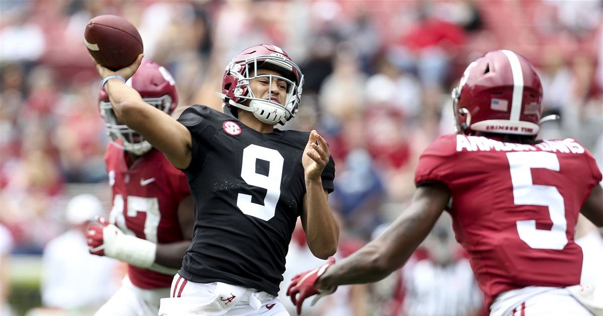 Media impressed by Bryce Young's spring game performance ...