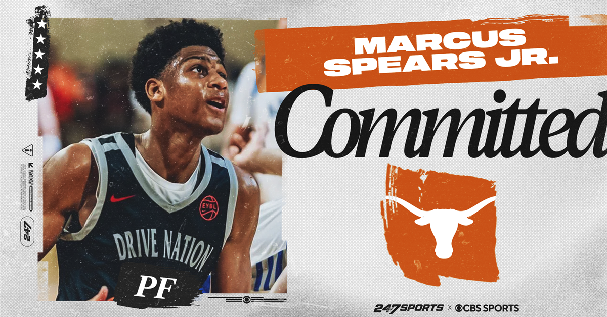 5-star forward Marcus Spears Jr. commits to Texas and reclassifies 5-star forward Marcus Spears Jr. commits to Texas and reclassifies