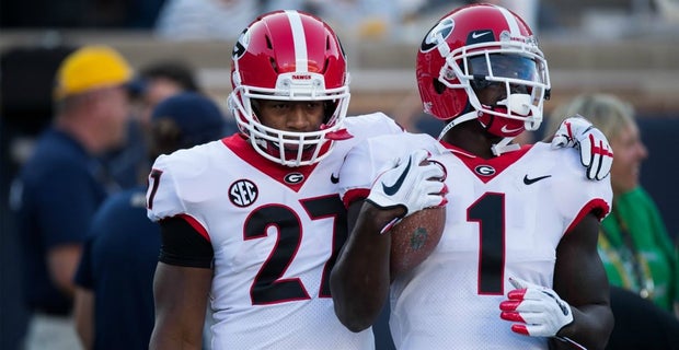 SOUTH BEND, IN - SEPTEMBER 09: Georgia Bulldogs wide receiver