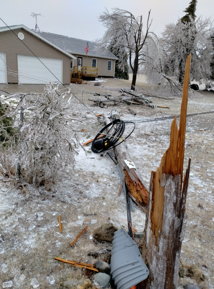 Northern Michigan Ice Storm 2025
