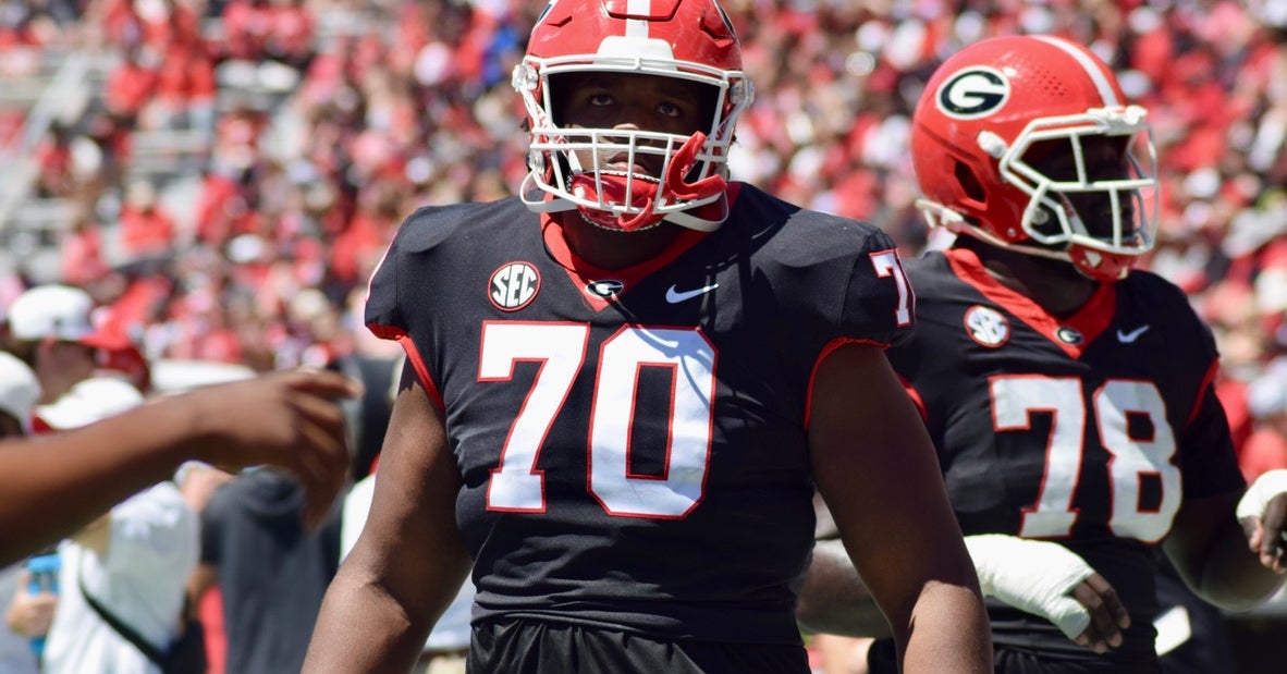 Georgia OL Daniel Calhoun out for spring; injury updates on Branson ...
