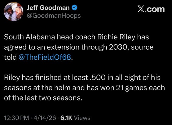 Our guy Richie Riley agrees to an extension through 2030!!!!