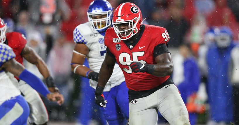 Georgia football bulldogs players uga ga running could chubb seniors legends become season report chastain mitchell Georgia DL Devonte Wyatt arrested on misdemeanor charges