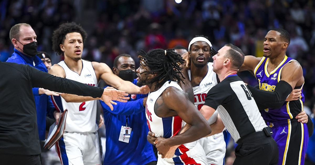 LeBron James fight Lakers star, Pistons' Isaiah Stewart receive