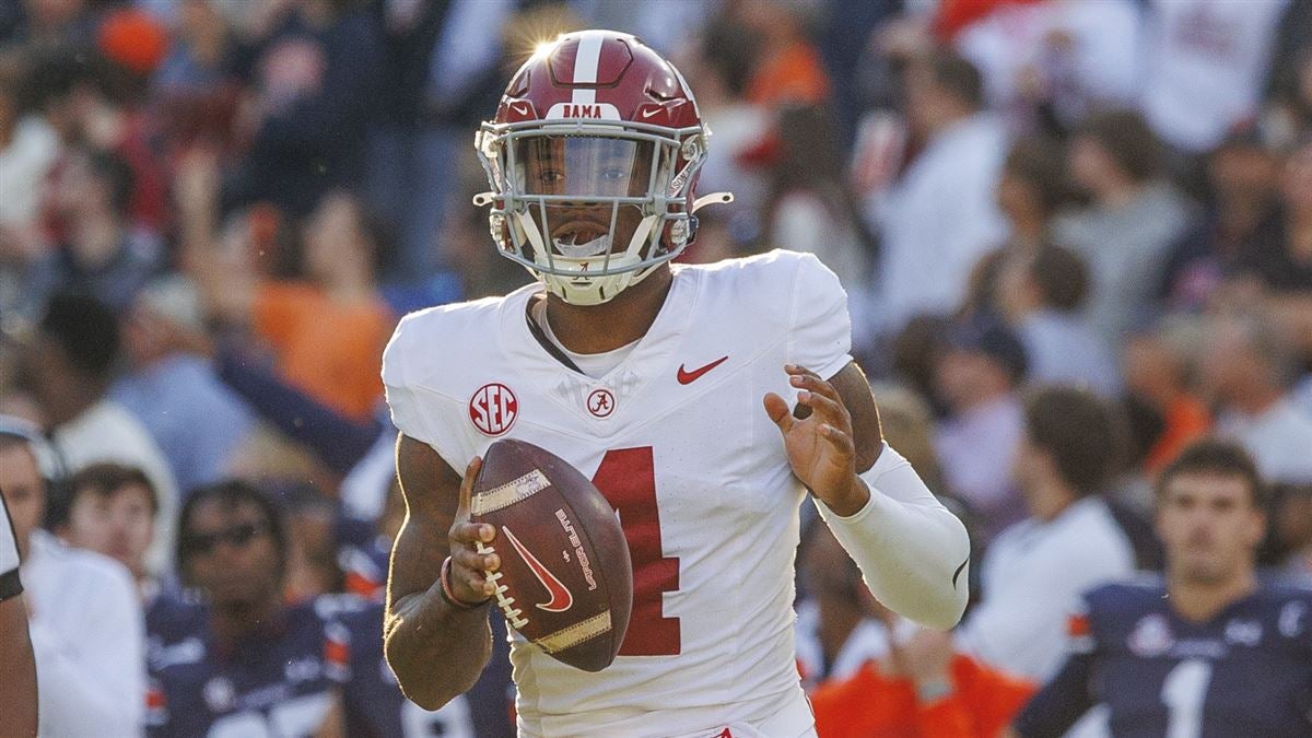 Alabama QB Jalen Milroe's Improbable Fourth-down Conversion To Win Iron ...