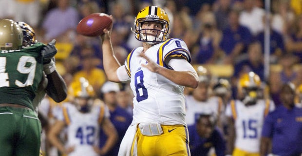 Best QB during Les Miles era